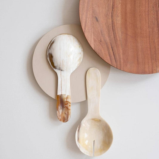 Classic Horn Salad Servers